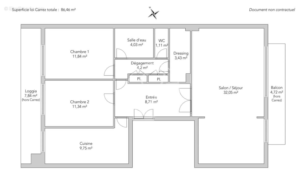 Appartement à PARIS-17E