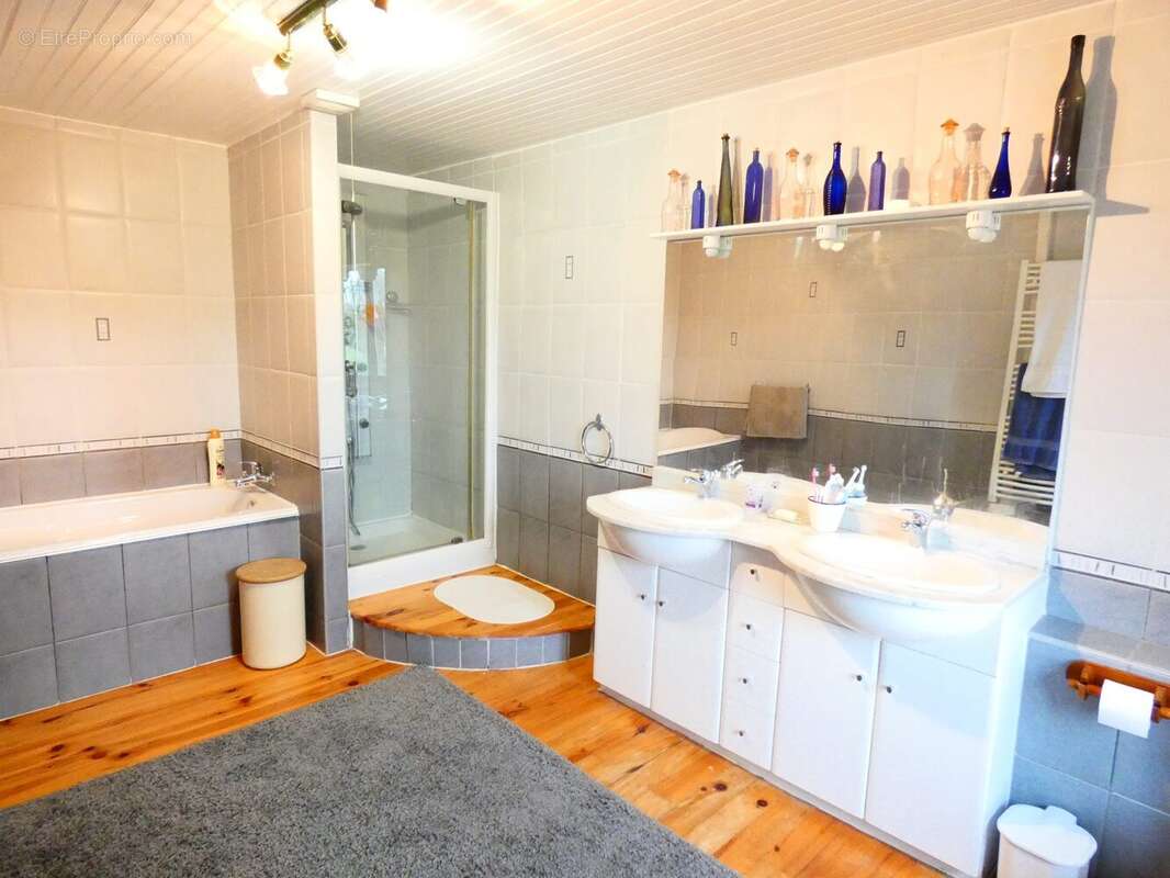 Haute Garonne, charmante maison de village rurale, salle de bain     Upper Garonne, charming rural village house, spacious bathroom - Maison à GENSAC-DE-BOULOGNE