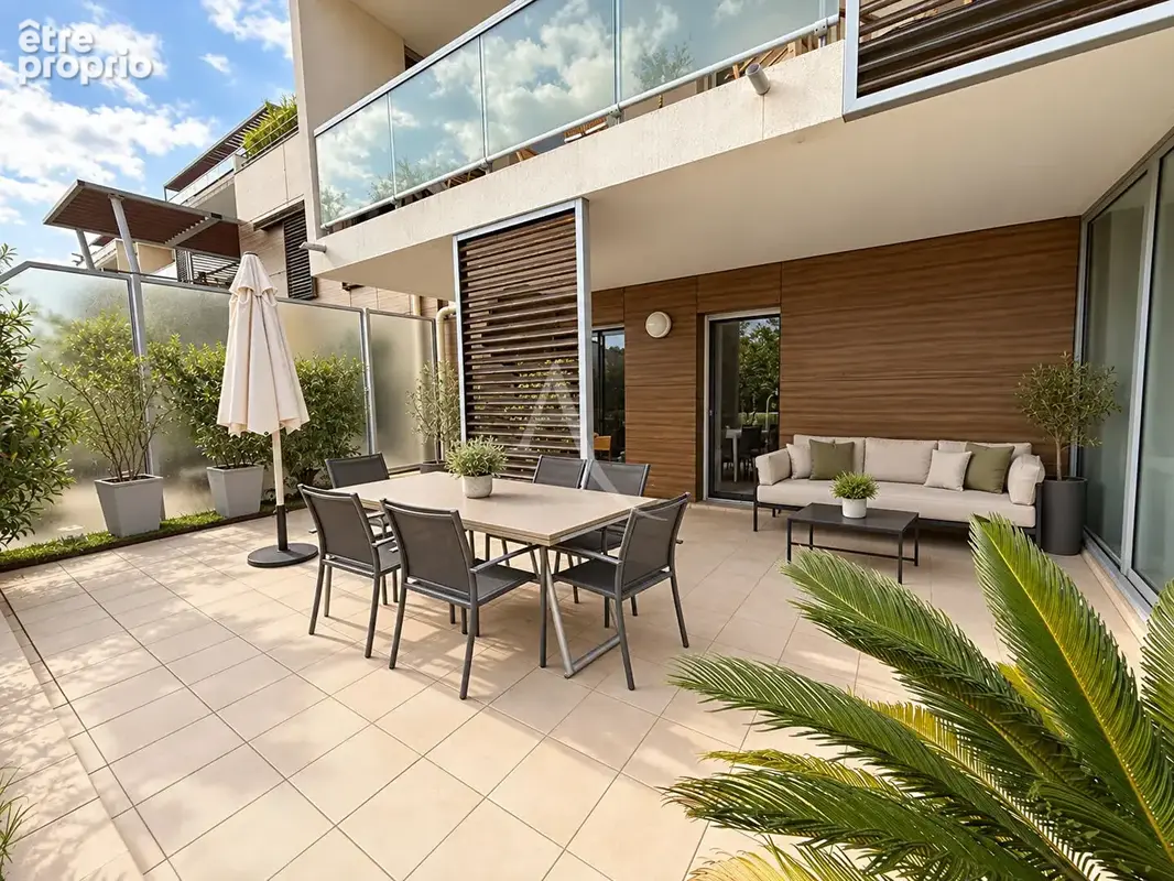 Le cannet - 2 pièces en rez-de-jardin - terrasse, jardin, piscine et parking - photo 14