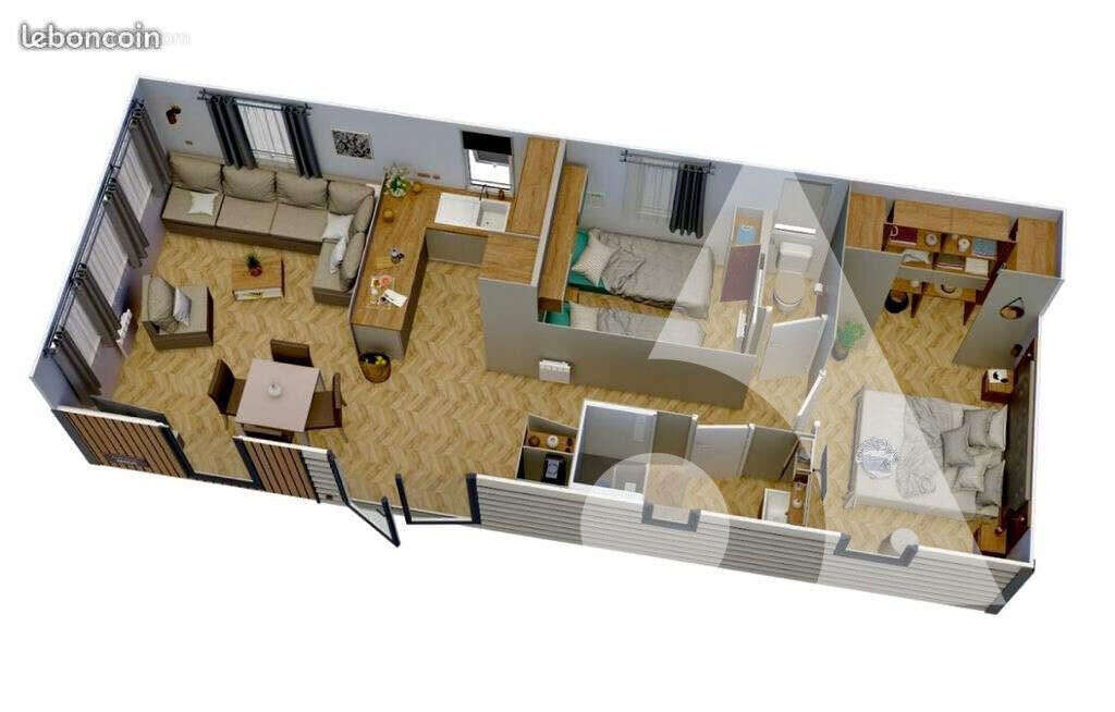 Maison 3 pièces 40m² , jacuzzi 6p , vue mer -saint-raphael-boulouris - photo 11
