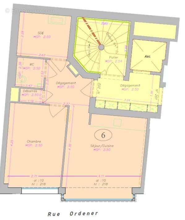 Appartement à PARIS-18E