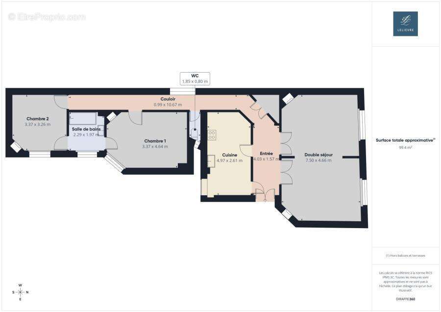 Appartement à PARIS-15E