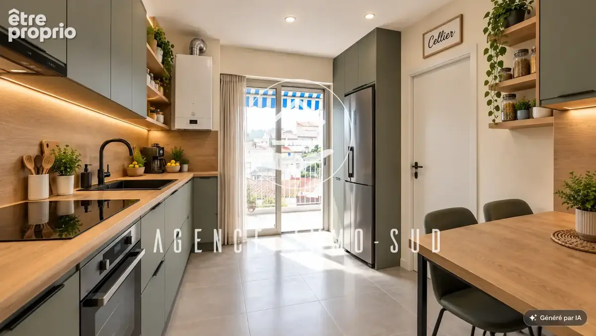 A VENDRE - Appartement 3 pièces   Dernier étage avec ascenseur   Centre-ville de Cagnes-sur-Mer - photo 2