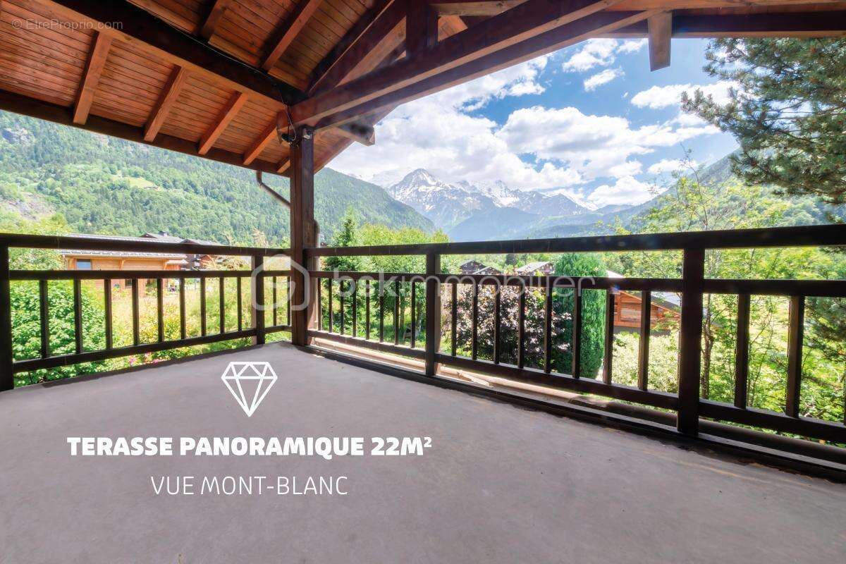 Vallée de chamonix - chalet avec jardin - 5 pièces, 4 chambres - calme, ensoleillé - vue mont-blanc - photo 3