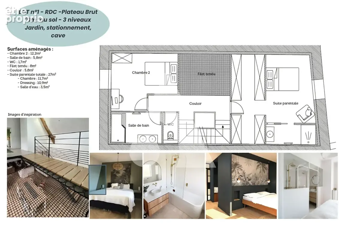 Maison appartement à réhabiliter - jardin - stationnements - cave - remise - St Germain les Arlay - photo 6