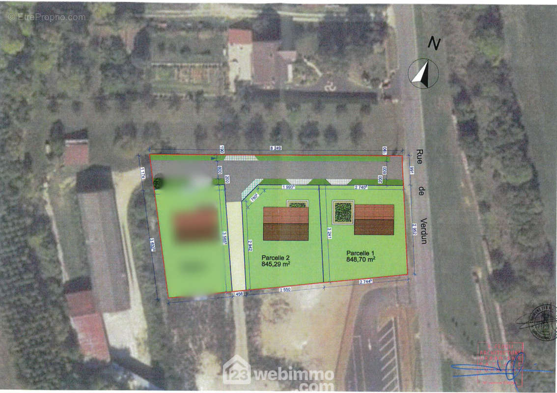 Parcelles 1 et 2 - Terrain à LES MONTHAIRONS