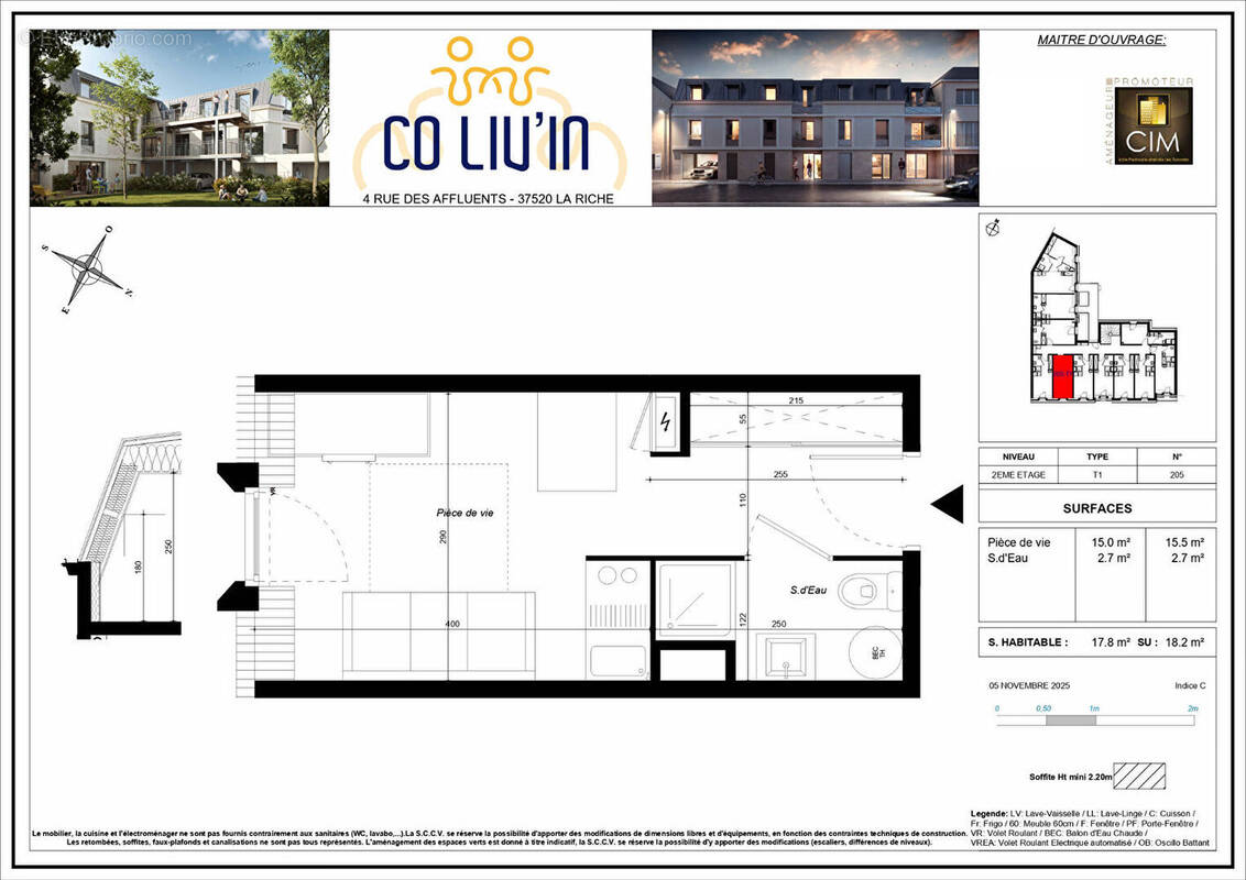 Appartement à LA RICHE