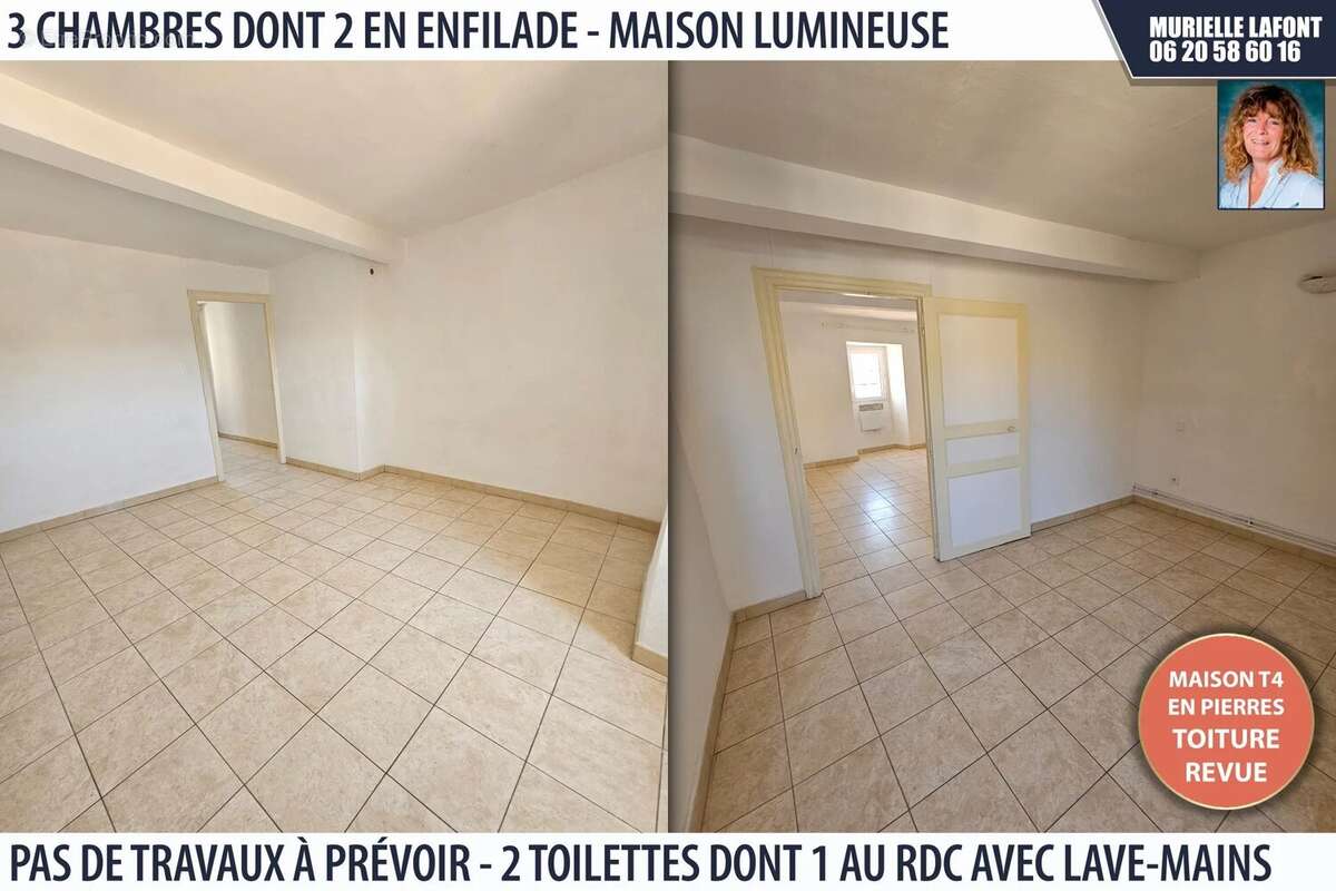 Maison de village en pierres T4 en bon état général - photo 4
