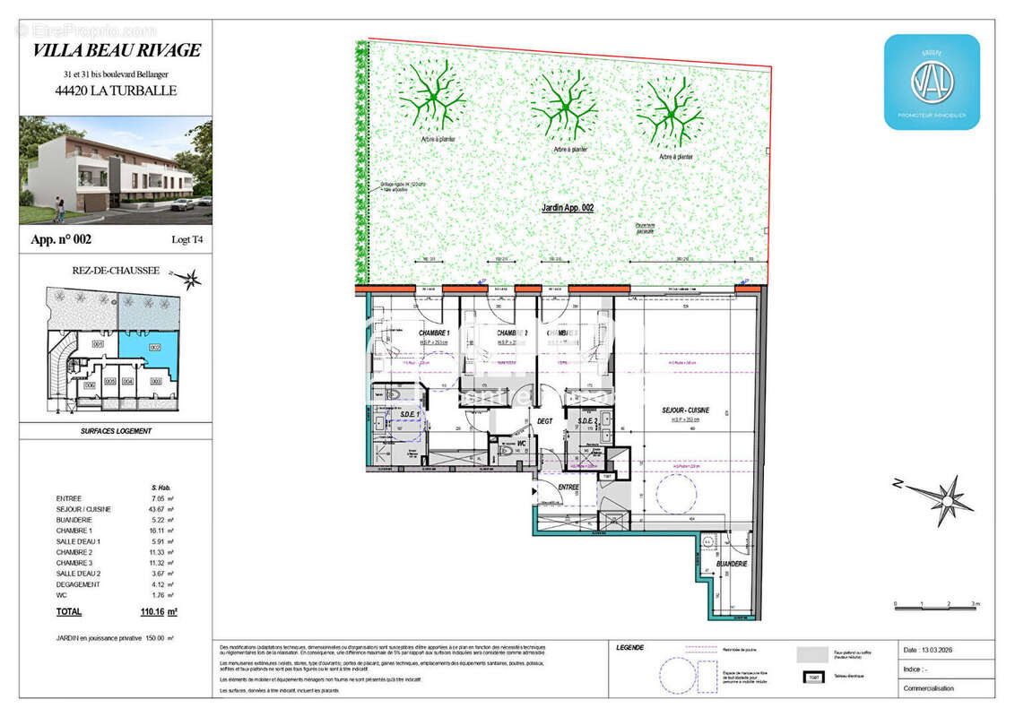 Appartement à LA TURBALLE