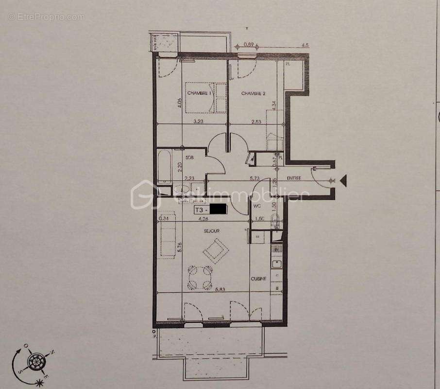 Montévrain – bureaux / cabinet professionnel 72 m² avec terrasse, balcon et parking - photo 16