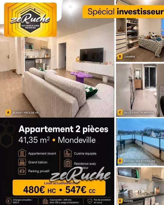 Appartement à MONDEVILLE