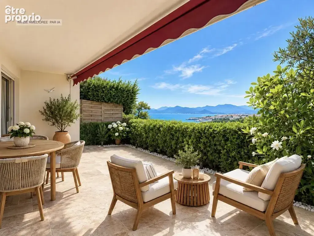 Cannes 2 pieces rdj vue mer panoramique -  proche  des plages - photo 2