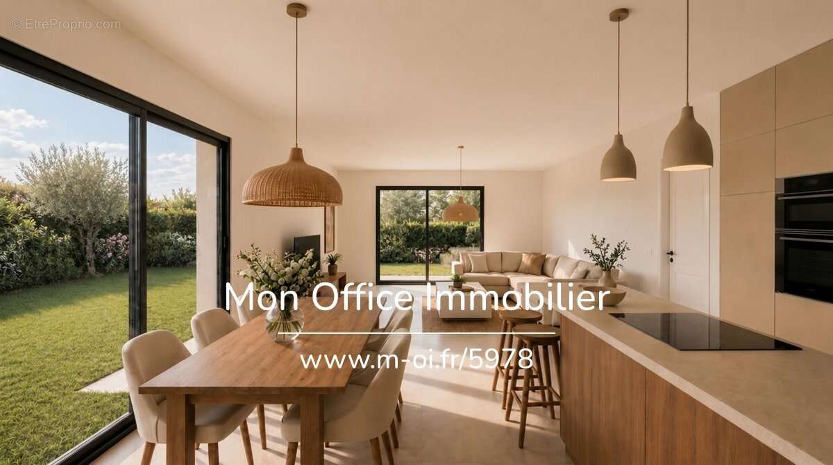 Référence : 5978-CDI - Maison neuve de plain-pied avec jardin au pied du village de Cabriès - photo 2