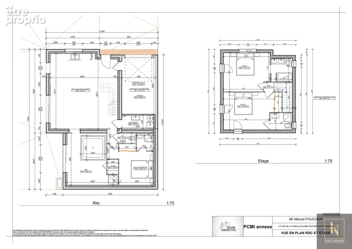 La Plaine-sur-mer - La Tara - projet de construction d'une maison 4 chambres - photo 2