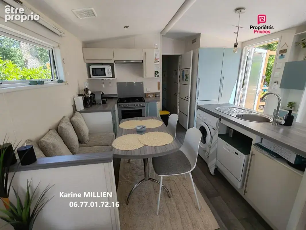 MARCILLY SUR EURE 27810 Mobil home aménagé et équipé - Terrasse en bois couverte (en cours de finition) - Terrain - 93 000  HAI - photo 5
