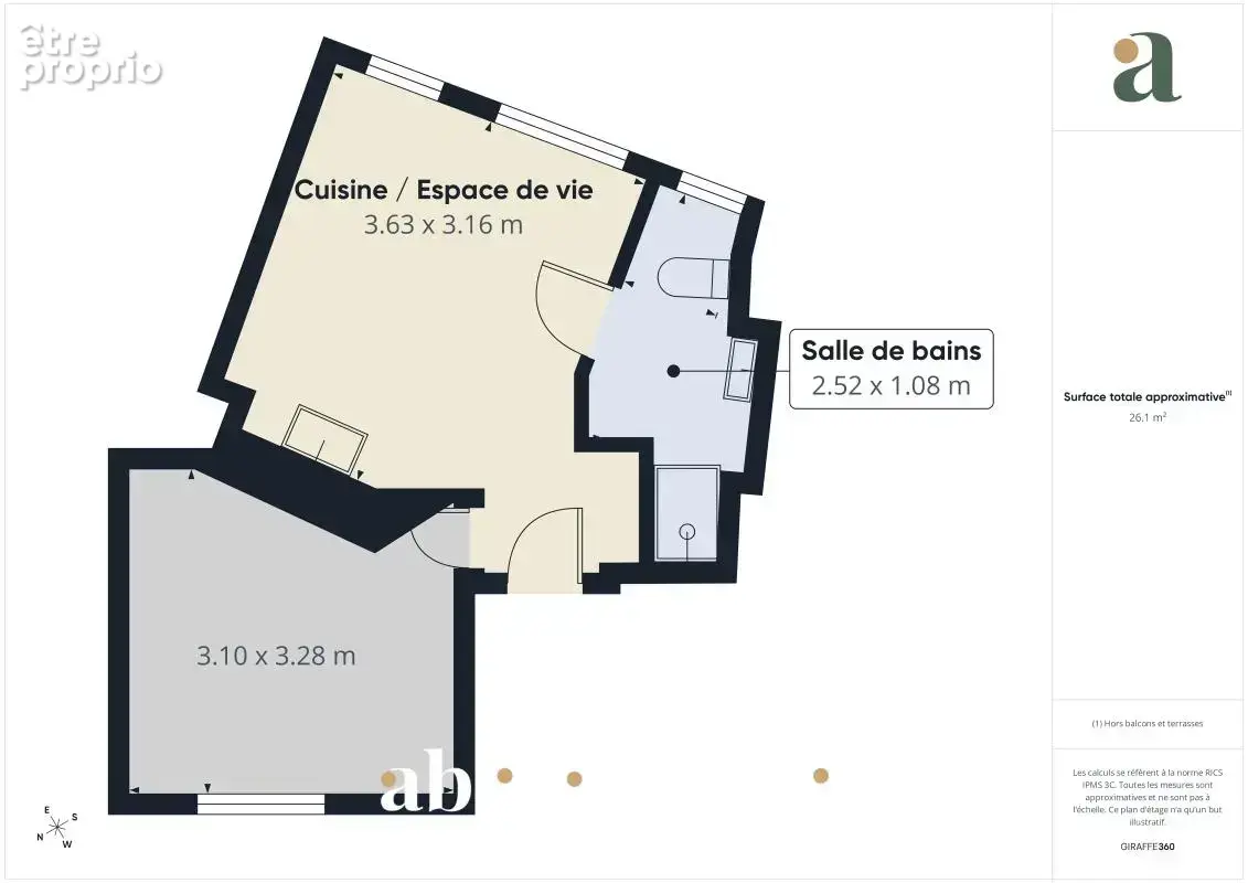 Charmant Appartement T2 rénové avec prestations de qualité dans le 18ème arrondissement - photo 22