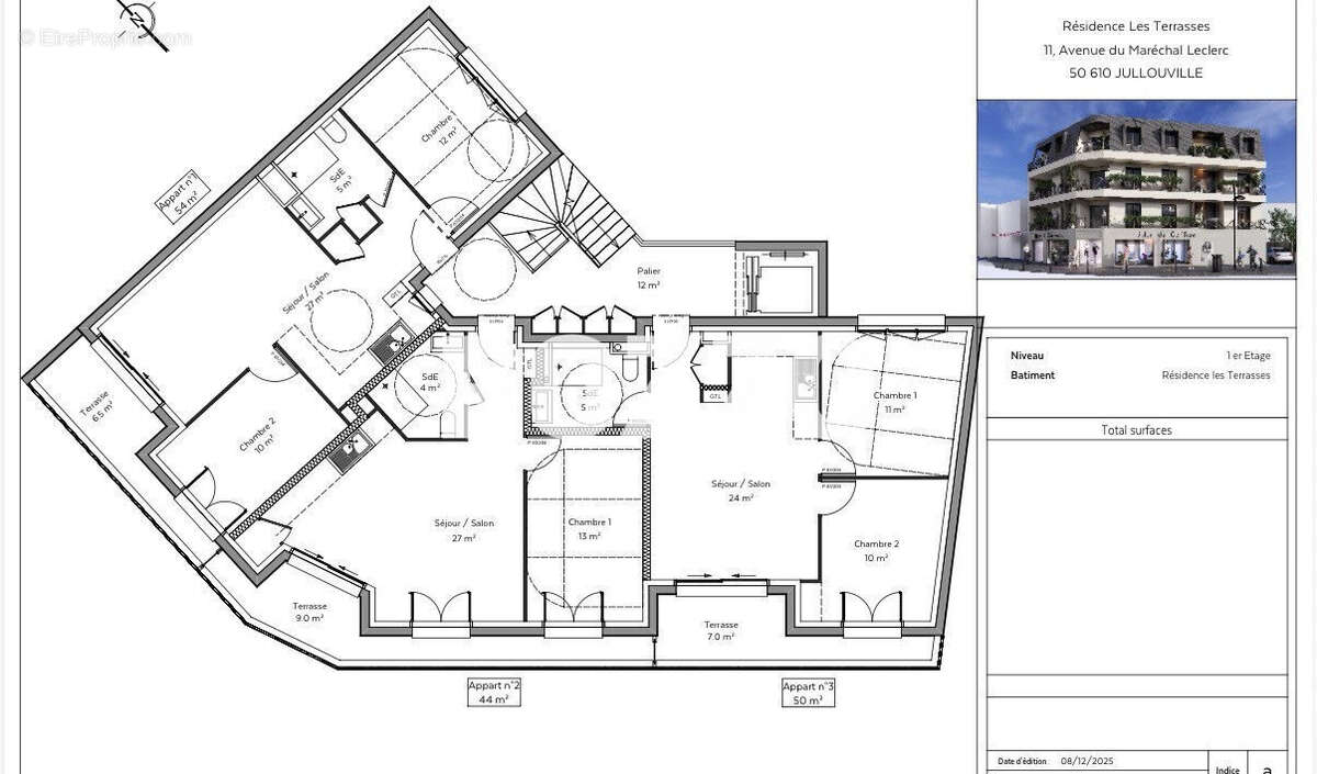 Dans résidence de standing, Appartements  du 2  au 4 pièce(s), hyper centre, à 50 m de la plage et des commerces - photo 3