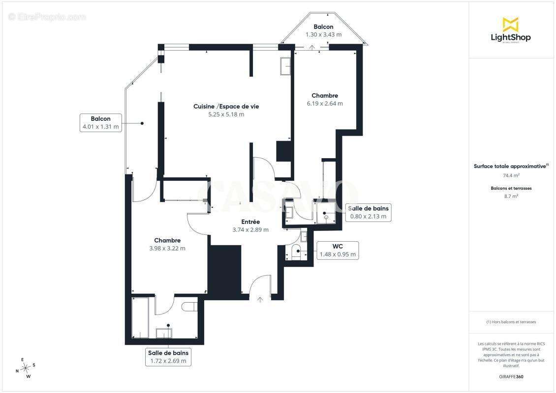 Appartement à LEVALLOIS-PERRET