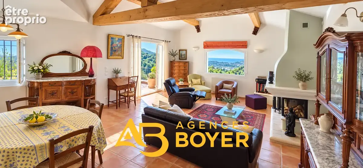 La Cadière-d’Azur   Villa à vendre de 210 m2 avec vue mer, piscine et appartement indépendant - photo 3