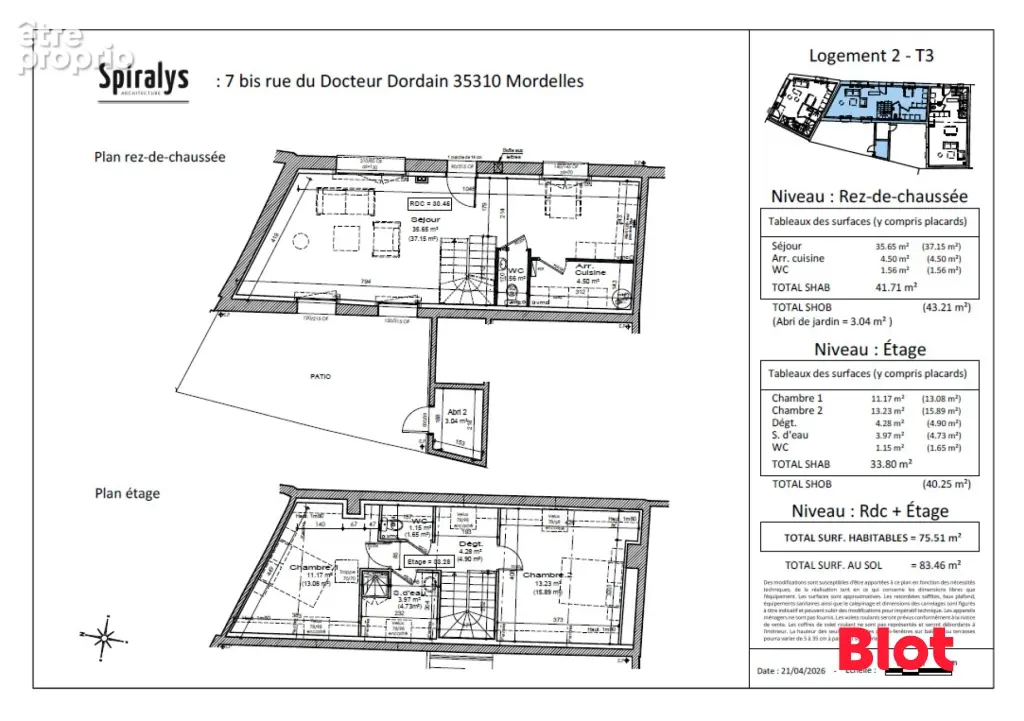 Maison 75 m² à Mordelles  - photo 2