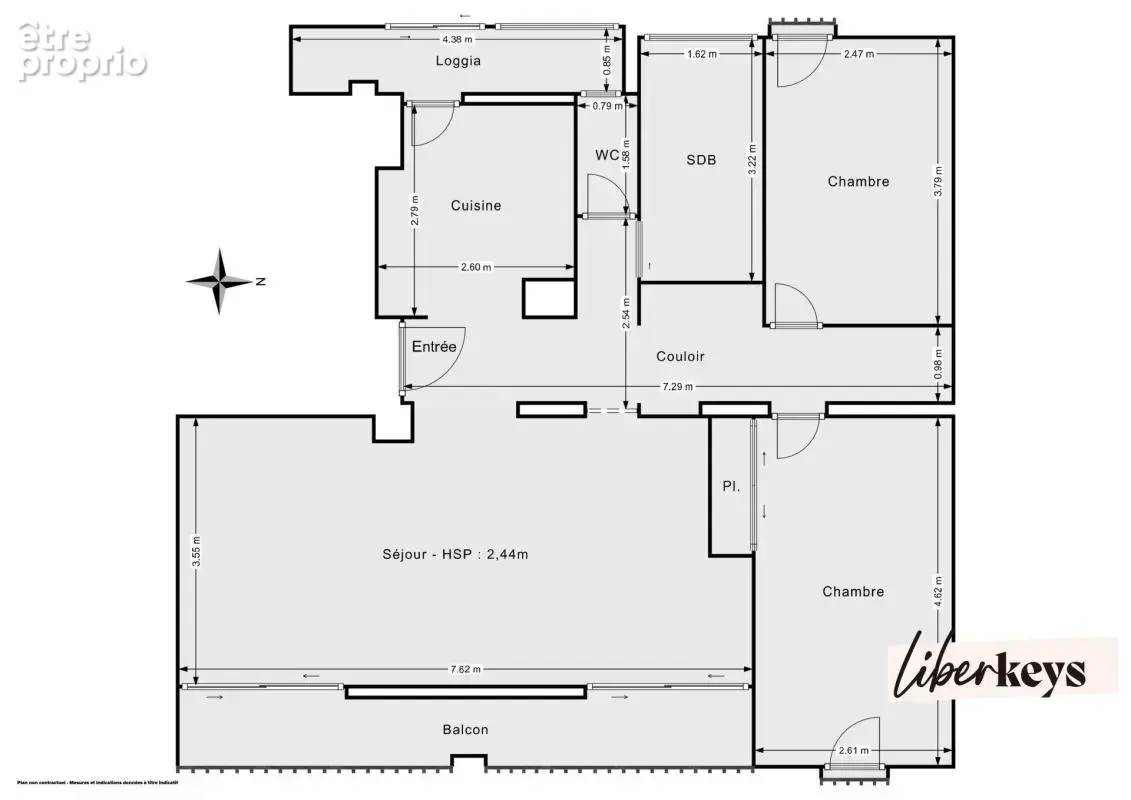 Le Tivoli – 71 m² traversant avec balcon, cave et 3e chambre possible - photo 13
