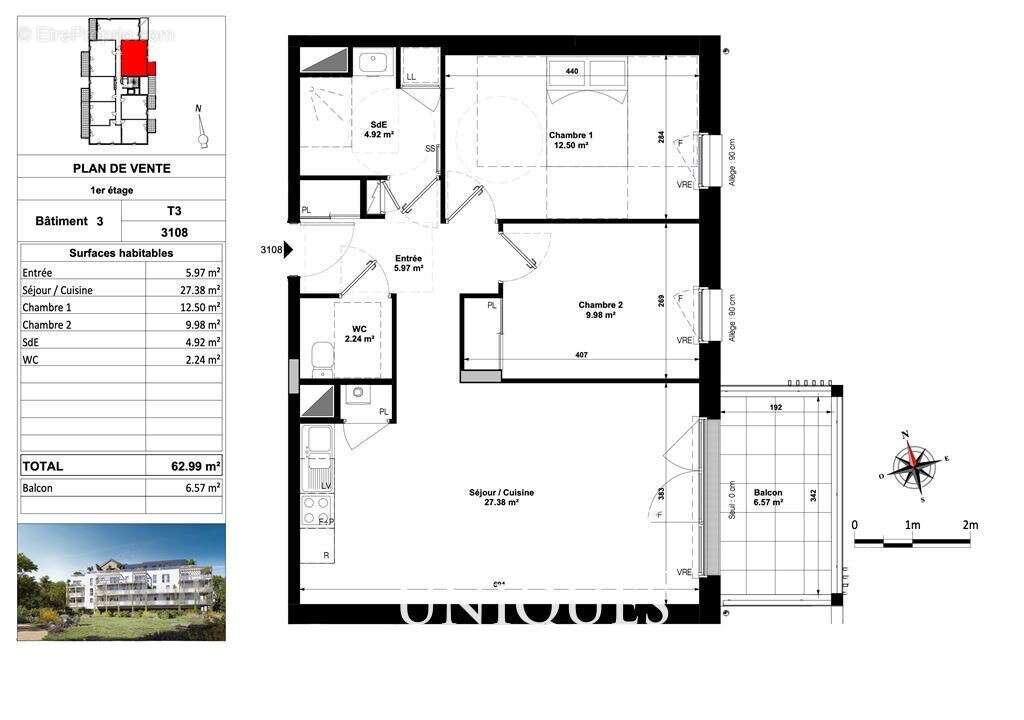 Appartement à PORNICHET