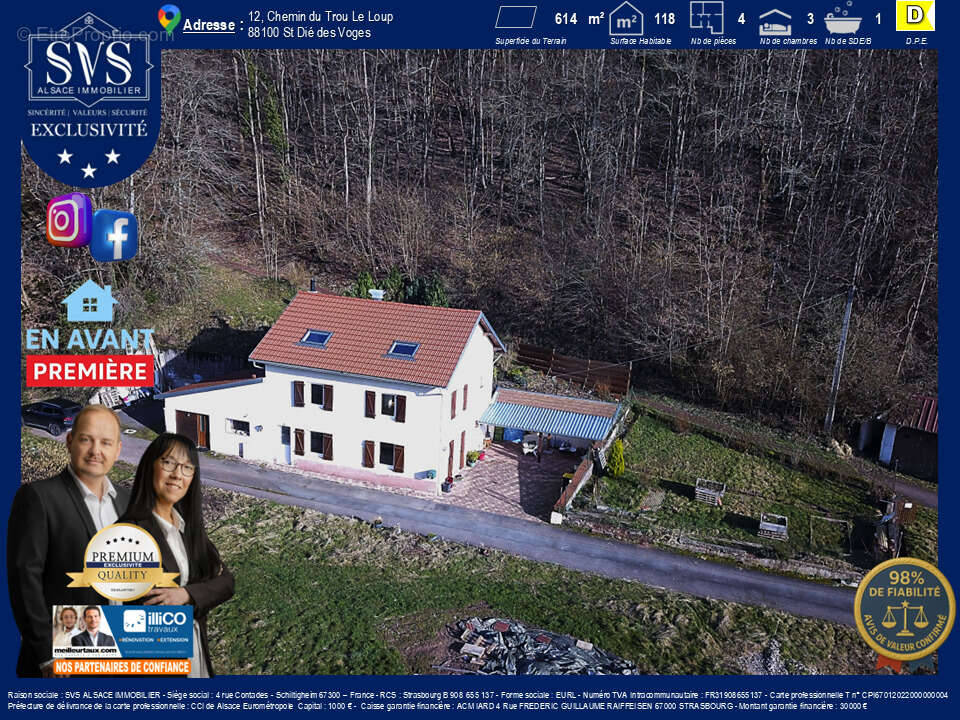 Maison à SAINT-DIE-DES-VOSGES