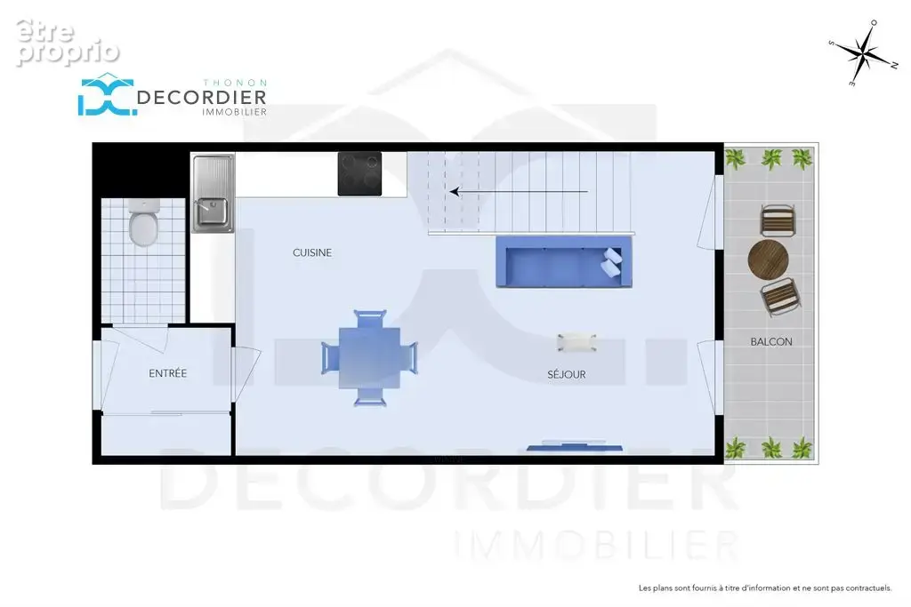 Appartement t2 bis duplex  47 m² + 12m2 hors-carrez - photo 2
