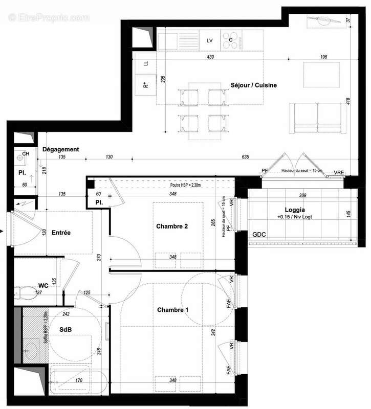 Appartement à CHATEAUBOURG