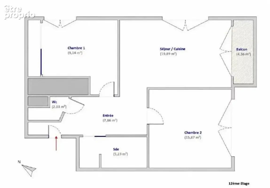Paris 12e – 60 m² entièrement refait à neuf, balcon sud-est,  sur-mesure & domotique - photo 6