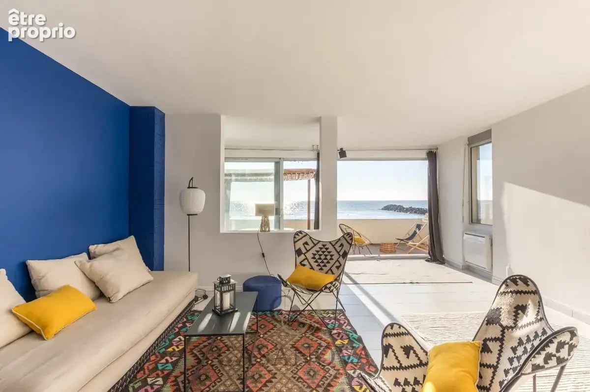 Appartement 60 m² vue mer Palavas-les-Flots  Rez-de-sable, terrasse 52 m², première ligne - photo 5
