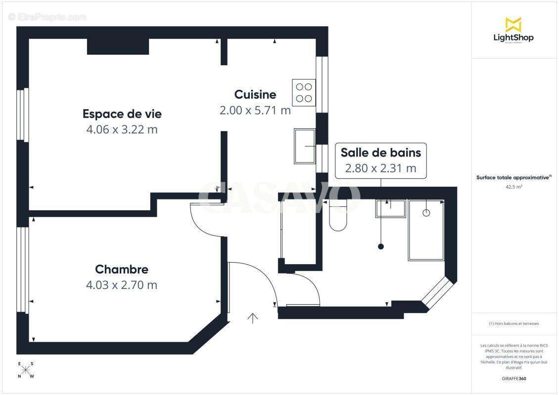 Appartement à PARIS-14E