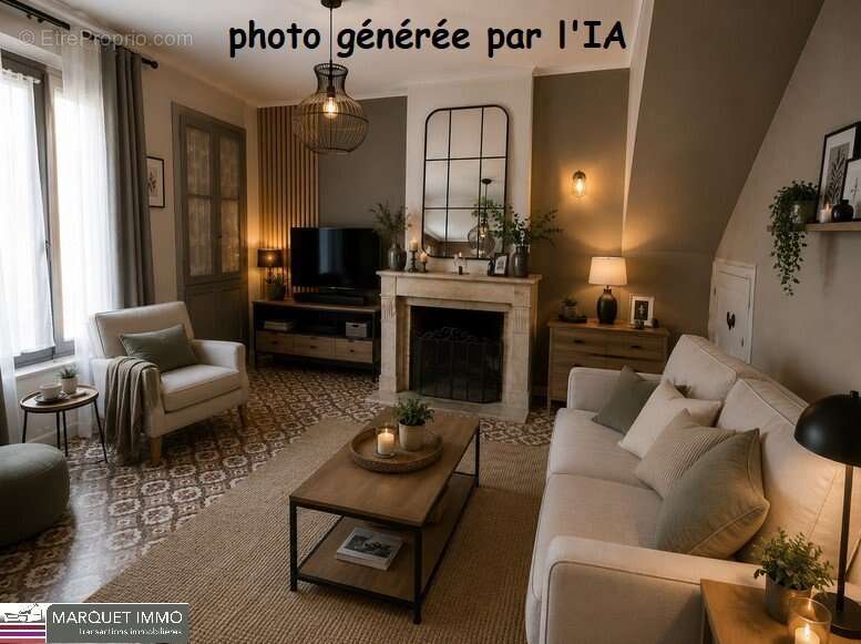 Beaux volumes pour cette charmante maison de village T6/7 de 158 m² qui allie le charme de l'ancien avec ses carreaux ciments... - photo 3