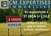 Terrain à SAINT-LEON-SUR-L&#039;ISLE