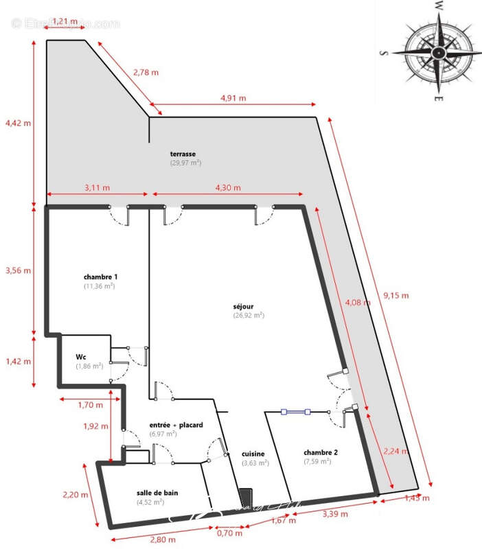 Appartement à MARSEILLE-9E
