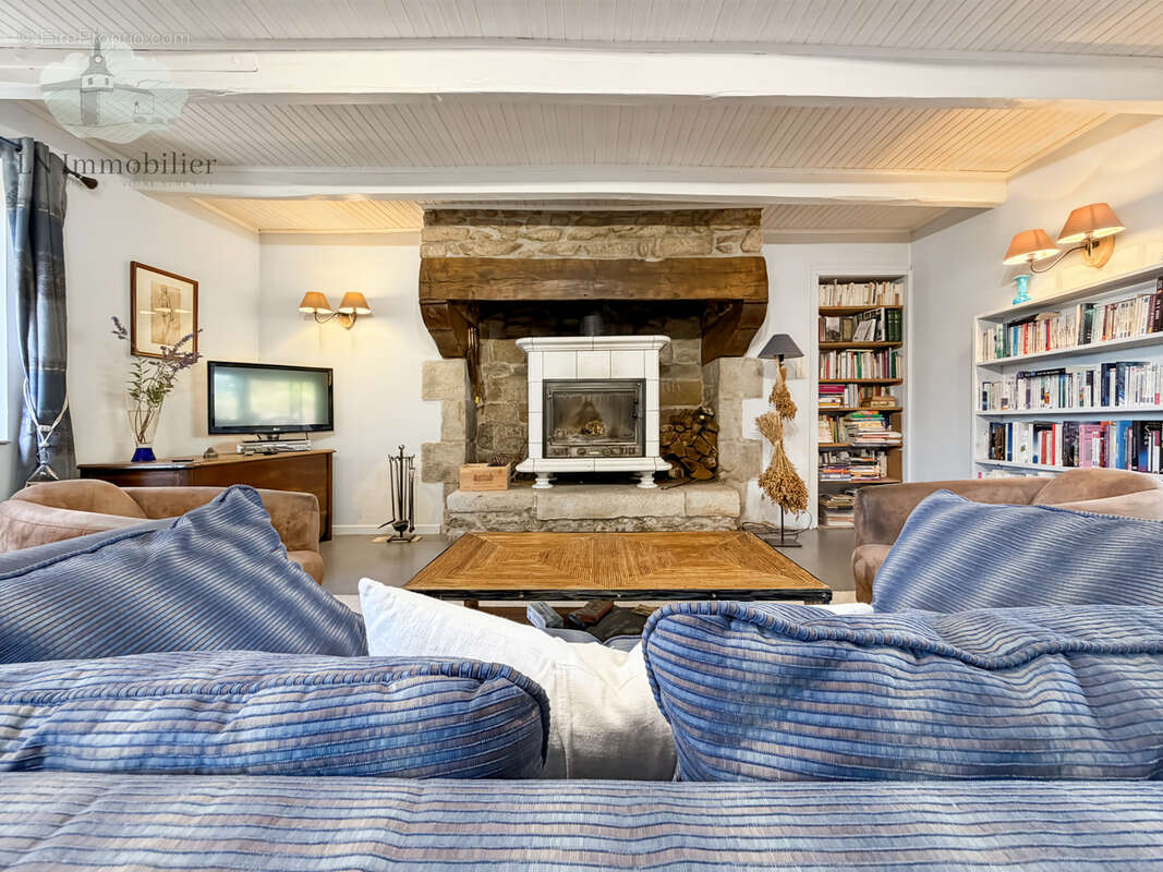 Longère rénovée avec charme -  201 m2 - bannalec - photo 12