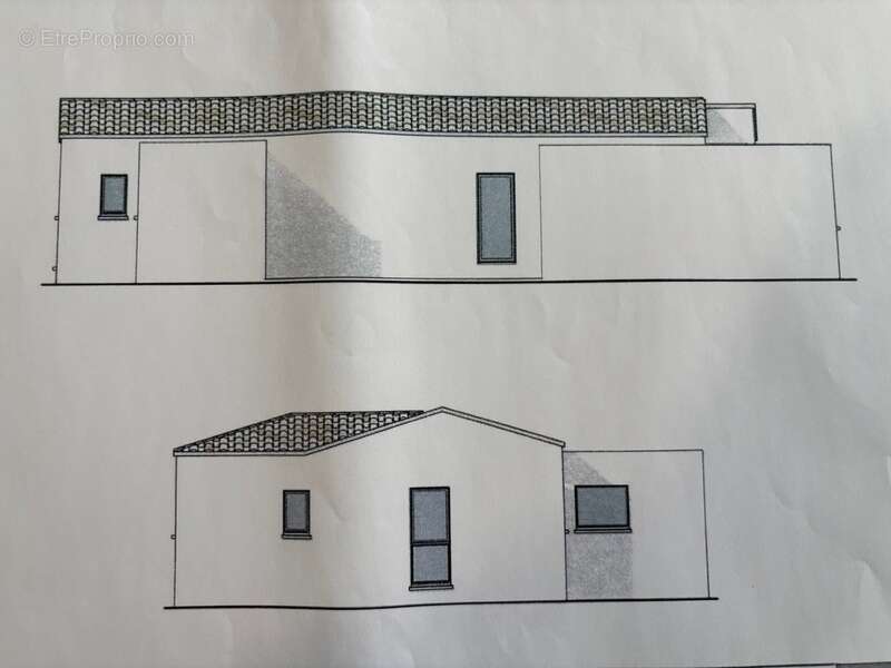 Magalas(34) a vendre terrain construtible de 818 m2 avec villa contemporaine plain pied 4 faces - photo 5