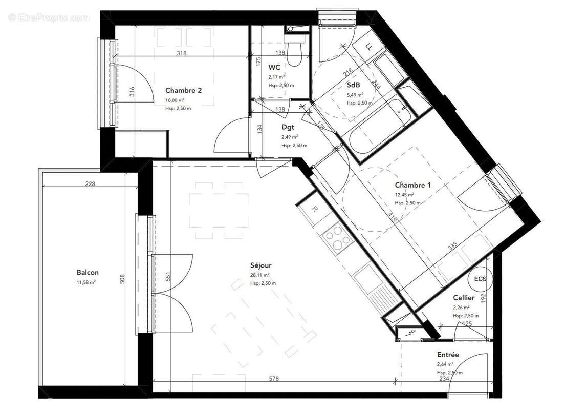 Appartement à MERIGNAC