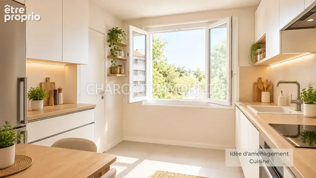 LYON 5ème - à 6 mn en voiture du Point du Jour. Appartement T4 traversant - ITE payée ! - photo 9
