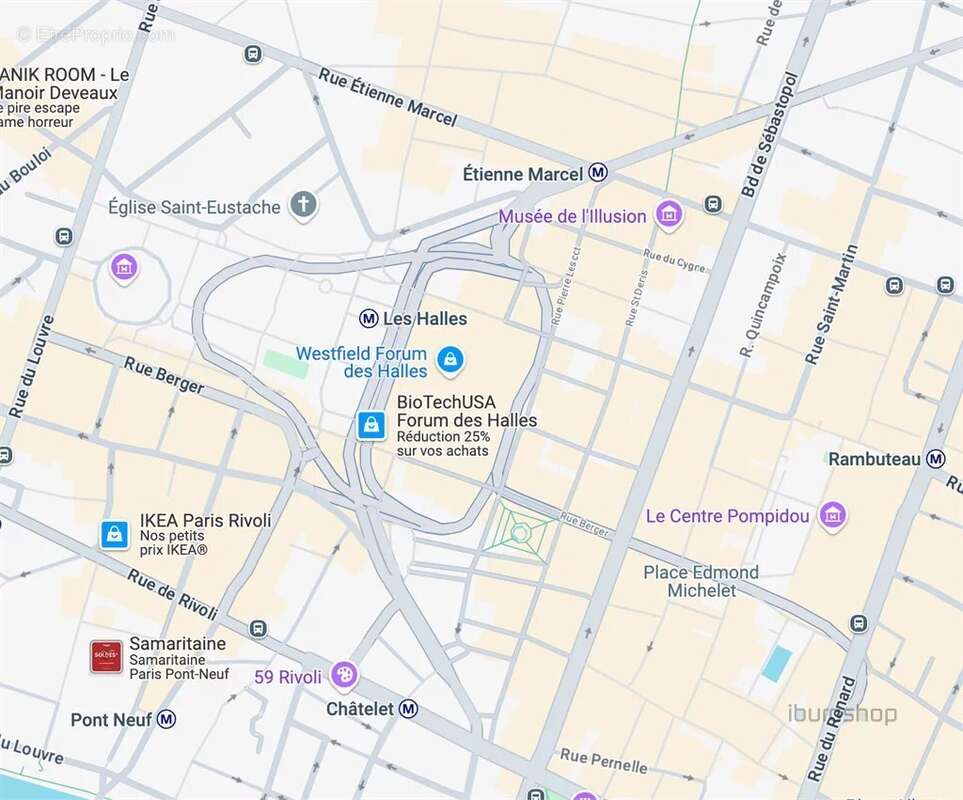 Commerce à PARIS-1E