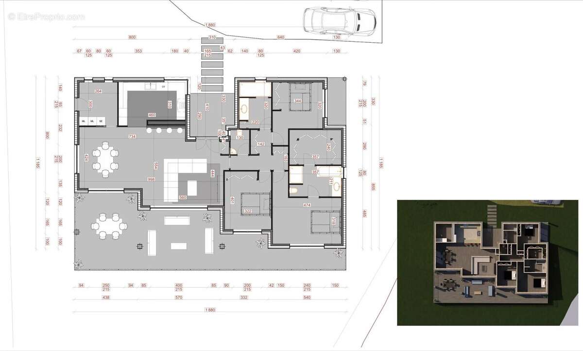 Terrain de 2000 m² avec permis purgé - photo 3
