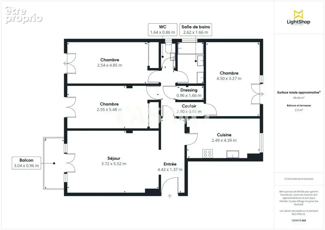 Vente Appartement 4 pièces de 90m² - 92500 Rueil-Malmaison - photo 3