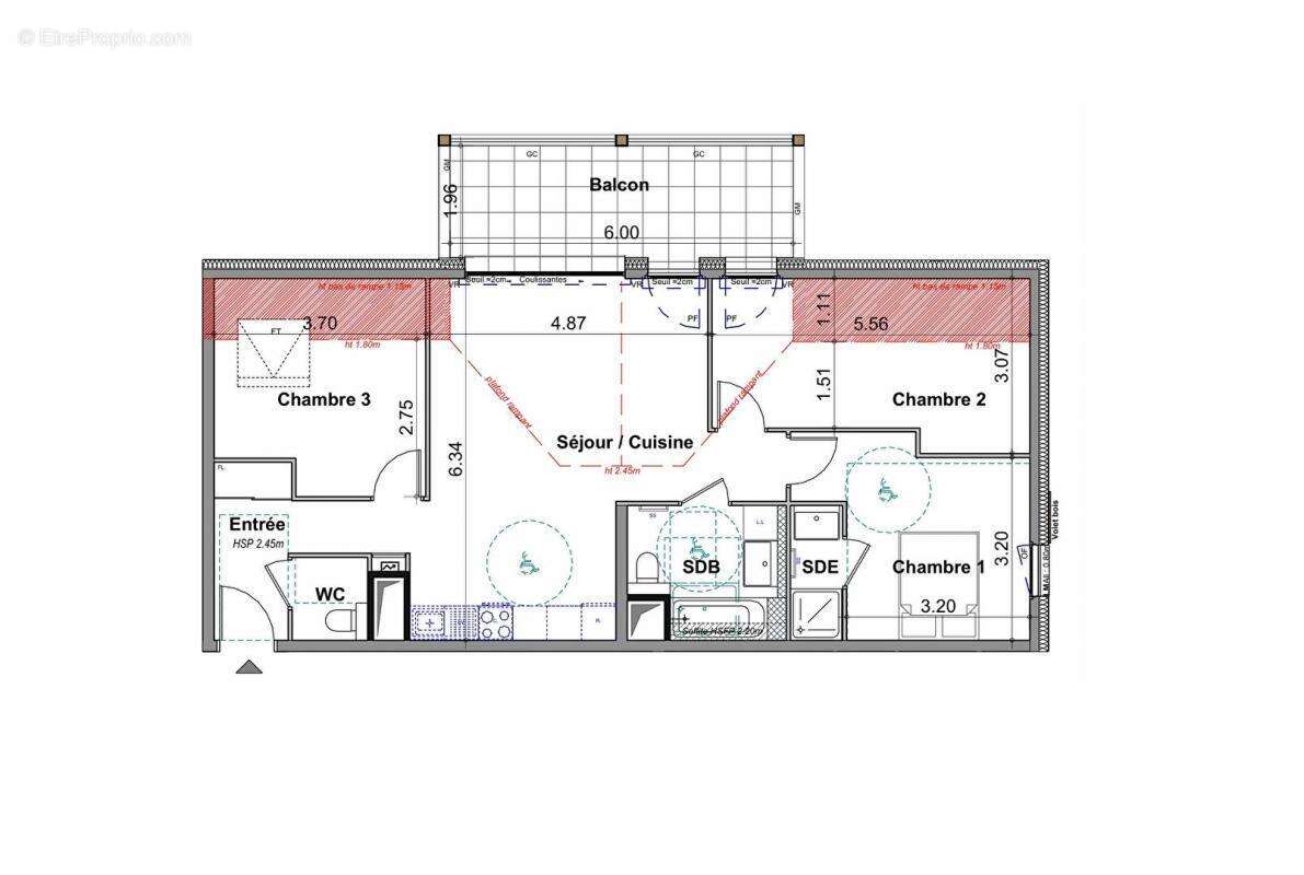Appartement à EVIAN-LES-BAINS