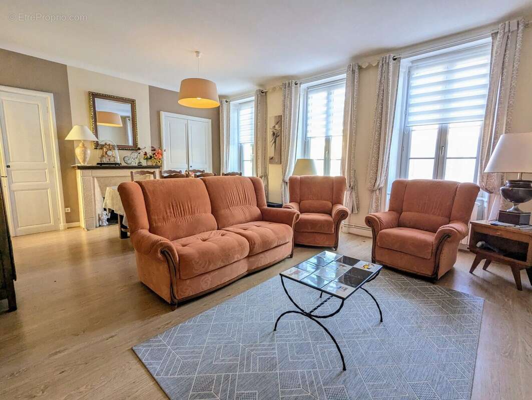 séjour (1er étage) - Maison à ISIGNY-SUR-MER