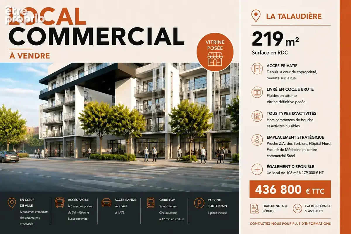 Commerce à LA TALAUDIERE