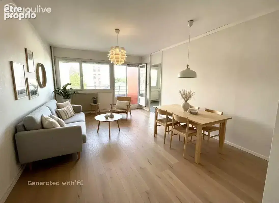 Appartement de 84 m², 3 chambres, balcon et parking - photo 2