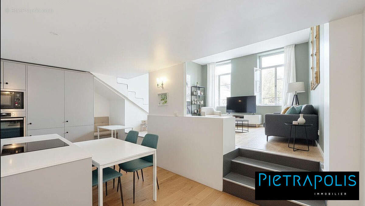 Proposition cuisine et salon - Appartement à LYON-2E