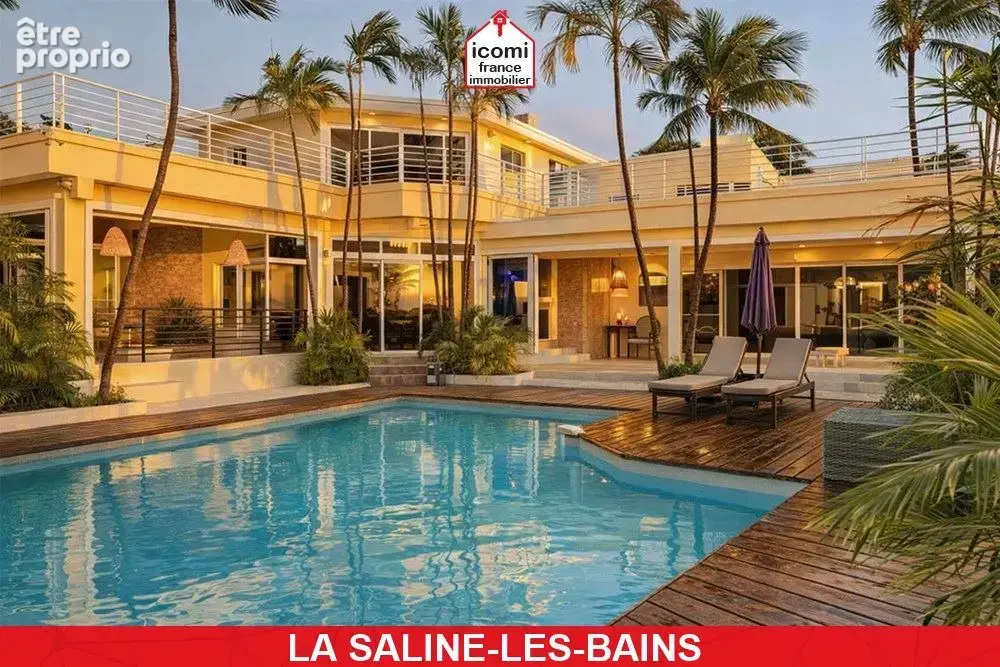 La reunion - la saline-les-bains (97434) - a vendre - villa de 470 m² avec deux studios independants - vue mer panoramique - pre - photo 5