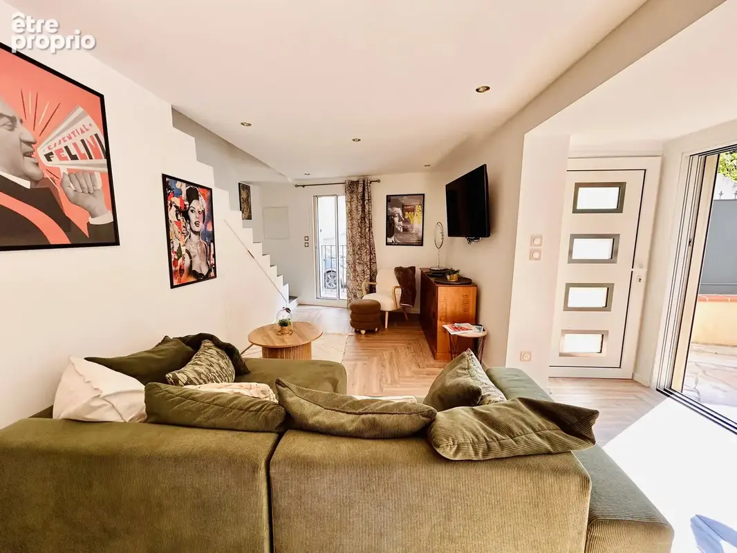 A vendre- maison de ville- refaite a neuf - cannes - bas mont fleury a 15 minutes croisette - photo 6