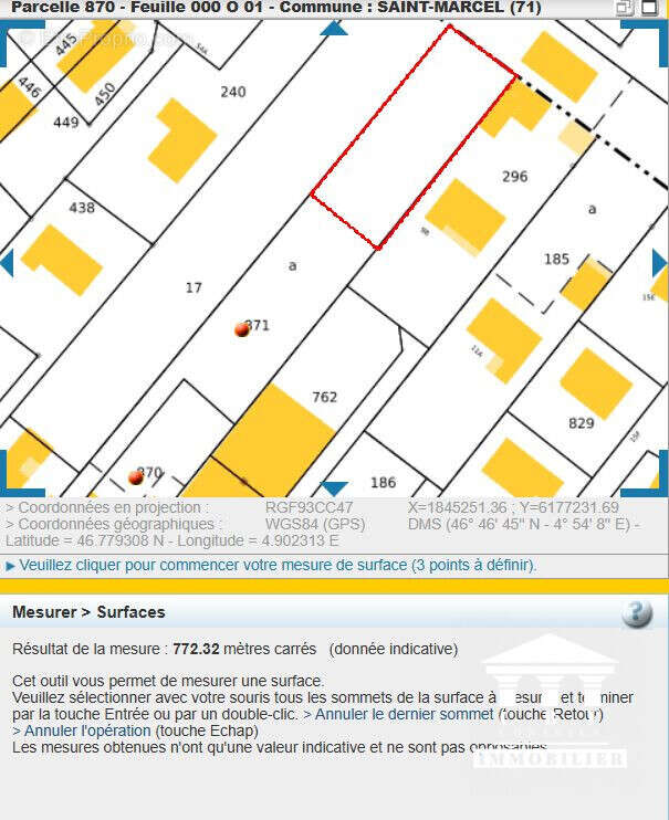Terrain à SAINT-MARCEL